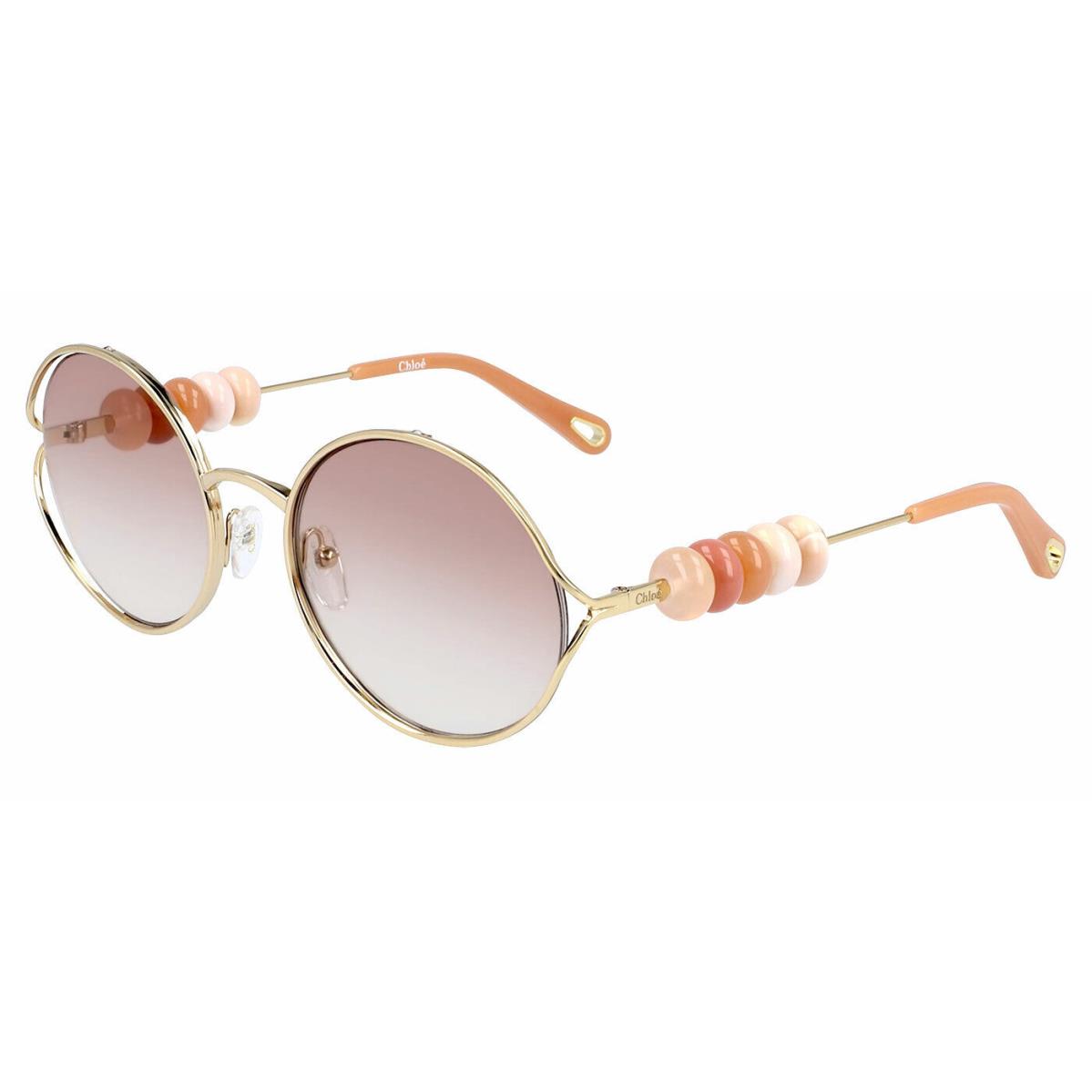 Chloe Sunglasses CE167S Dillie 742 Gold Gradient Brown Lens Round