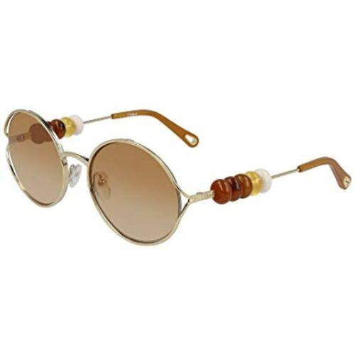 Chloe CE167S 889 Gold Sunglasses with Gold Mirror Lenses Chloe Case