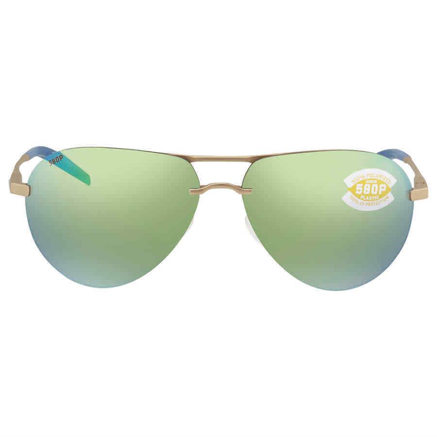 Costa Del Mar Helo Green Mirror Polarized Polycarbonate Unisex Sunglasses Hlo