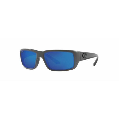 Costa Del Mar Fantail Matte Gray Frame w/ Blue Mirror 580P Lens TF98OBMP - Frame: Gray, Lens: Blue