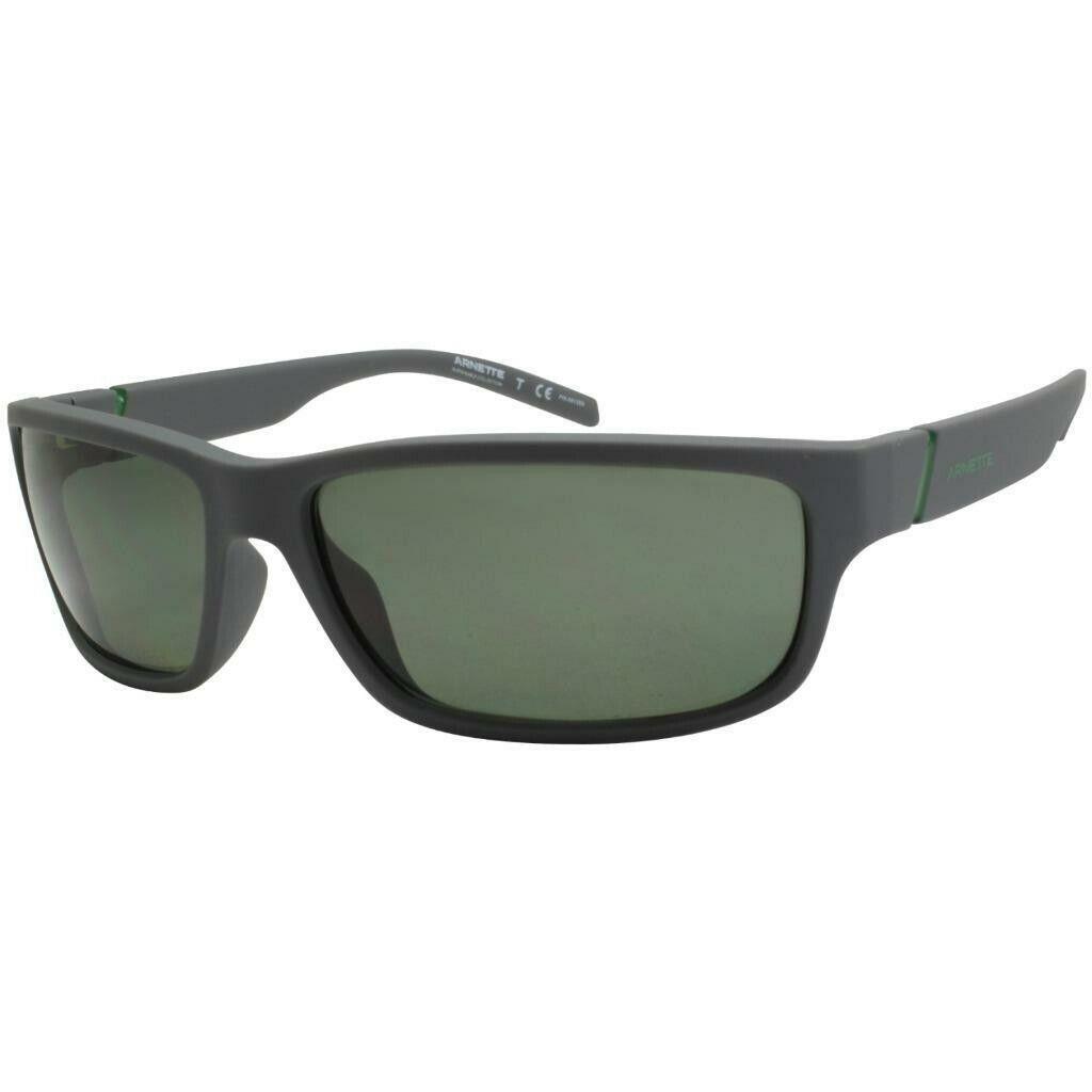 Arnette AN 4271 2667 9A Polarized Zoro Matte Grey Dark Green Lens Sunglasses