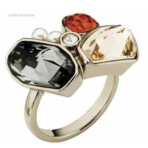 Atelier Swarovski by Jason Wu Mosaic Ring Red/gold Crystal 52 55 58