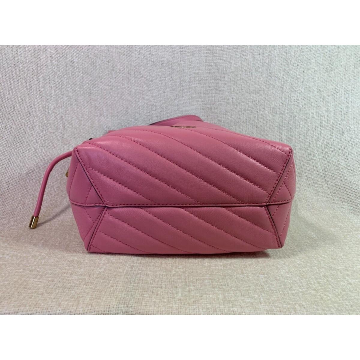 Tory Burch Pink City Kira Chevron Mini Bucket Bag | 192485410525 - Tory  Burch bag City Kira Chevron - Pink Exterior | Fash Direct