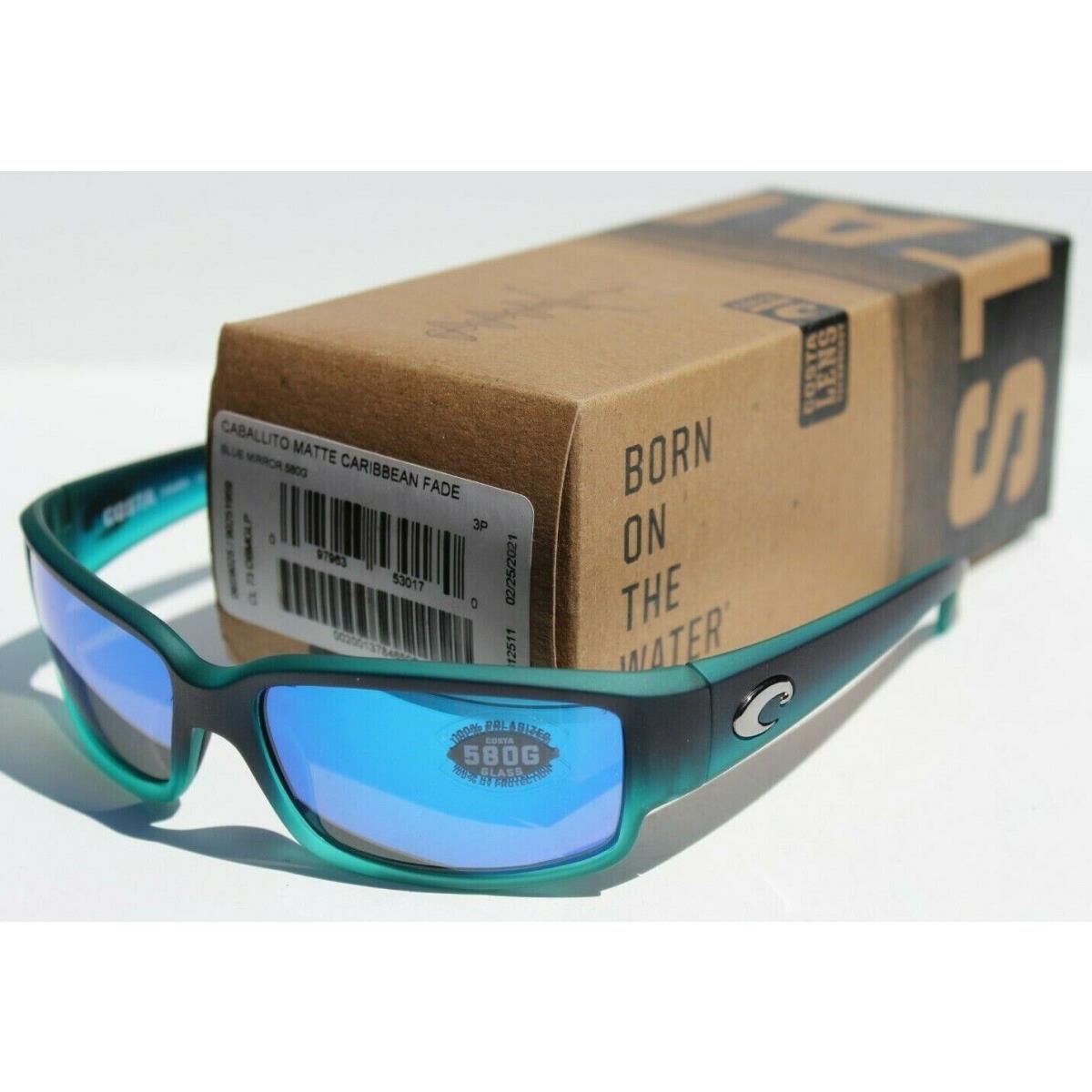 Costa Del Mar Caballito Polarized Sunglasses Caribbean Fade/blue Mirror 580G