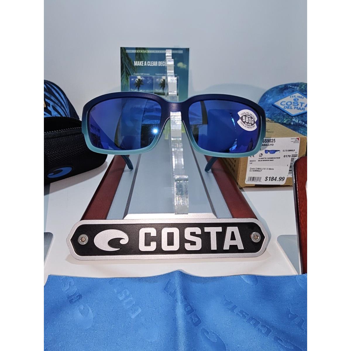 Costa Del Mar Caballito Polarized Sunglasses Caribbean Fade/blue Mirror 580G