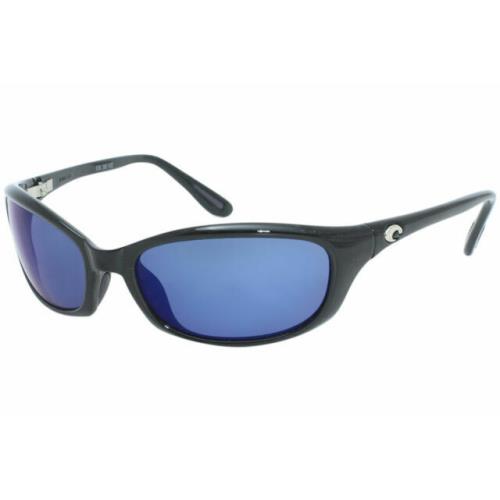 Costa Del Mar HR11 Obmp Harpoon Sunglasses Shiny Black Blue Mirror 580P Lens