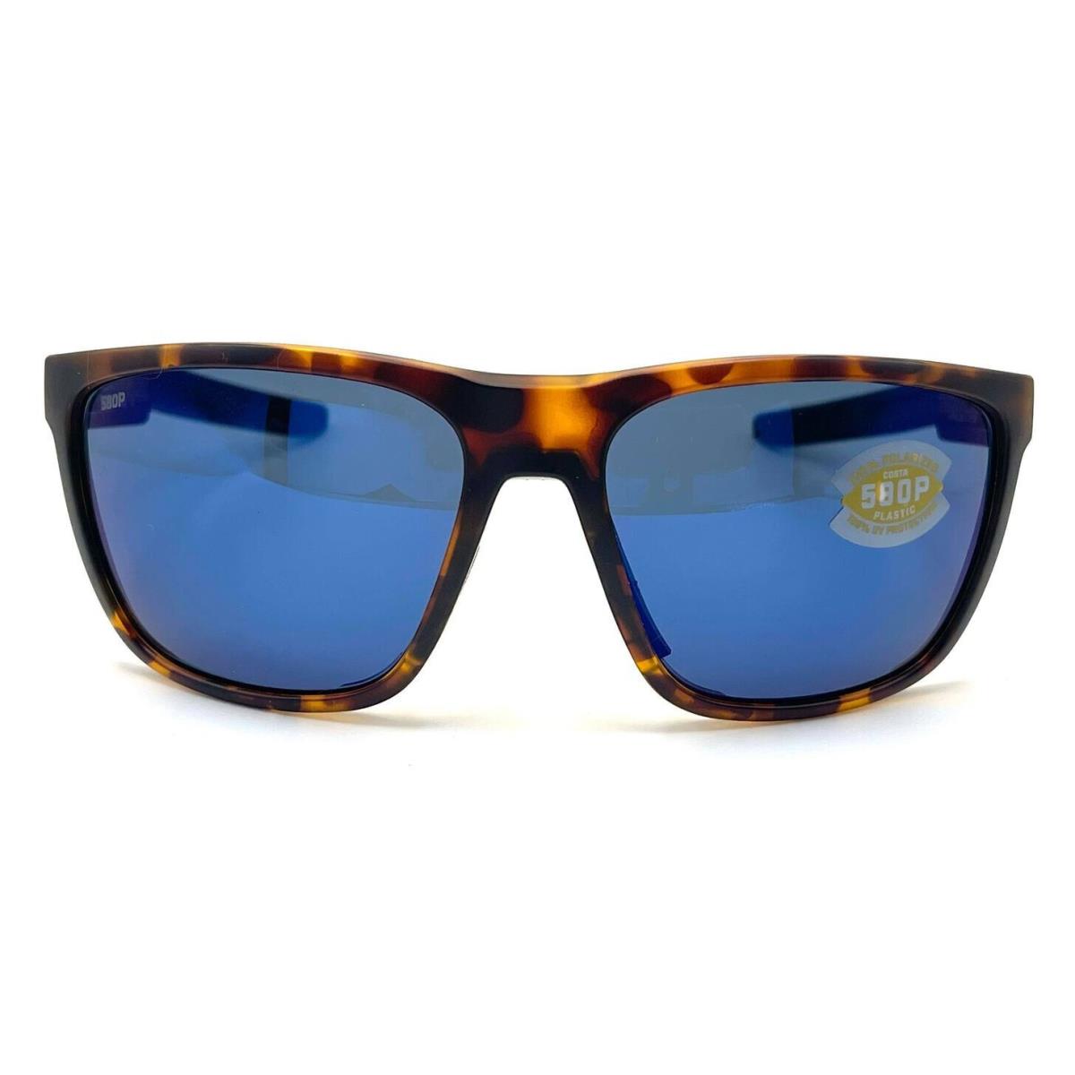 Costa Del Mar Ferg Sunglasses Matte Tortoise/blue Mirror 580Plastic