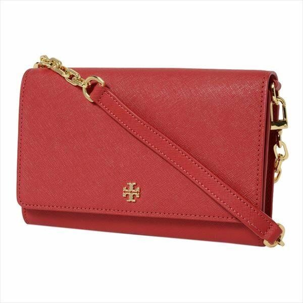 Tory Burch Emerson Combo Women`s Adjustable Shoulder Bag Kir Royale/red