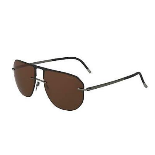 Silhouette Accent Shades 8704 8704 Sunglasses 9040 Black