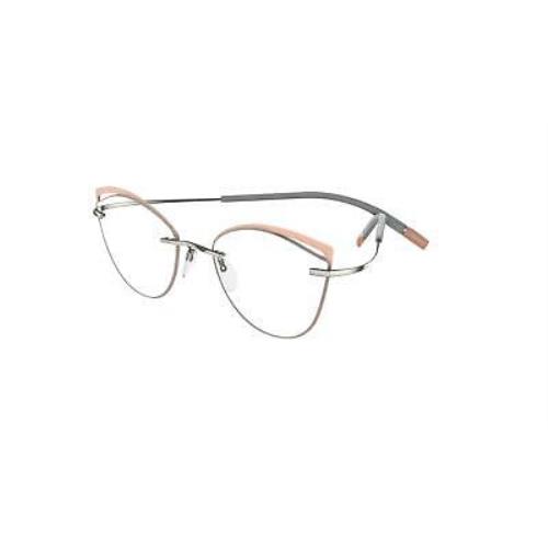 Silhouette Tma Icon Accent Rings 5518 Eyeglasses Chassis 7010 Silver