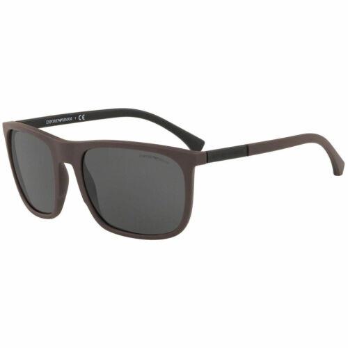 Emporio Armani Unisex Sunglasses Full Rim Plastic Frame Grey Lens 4133 5752