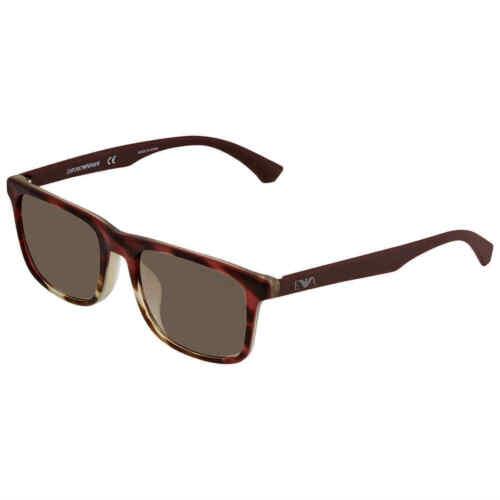 Emporio Armani Men`s Sunglasses Square Frame Gradient Violet Lenses 4137F 5790