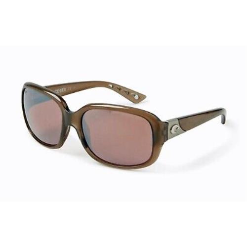 Costa Del Mar Gannet Polarized Sport Sunglasses Taupe Copper Silver Mirror 580P