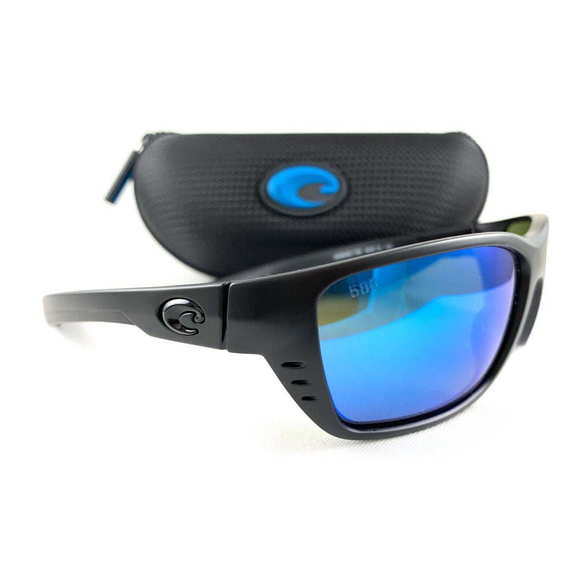 Costa Del Mar Sunglasses Whitetip 580G Blackout Blue Mirror Polarized - Frame: Black, Lens: Blue