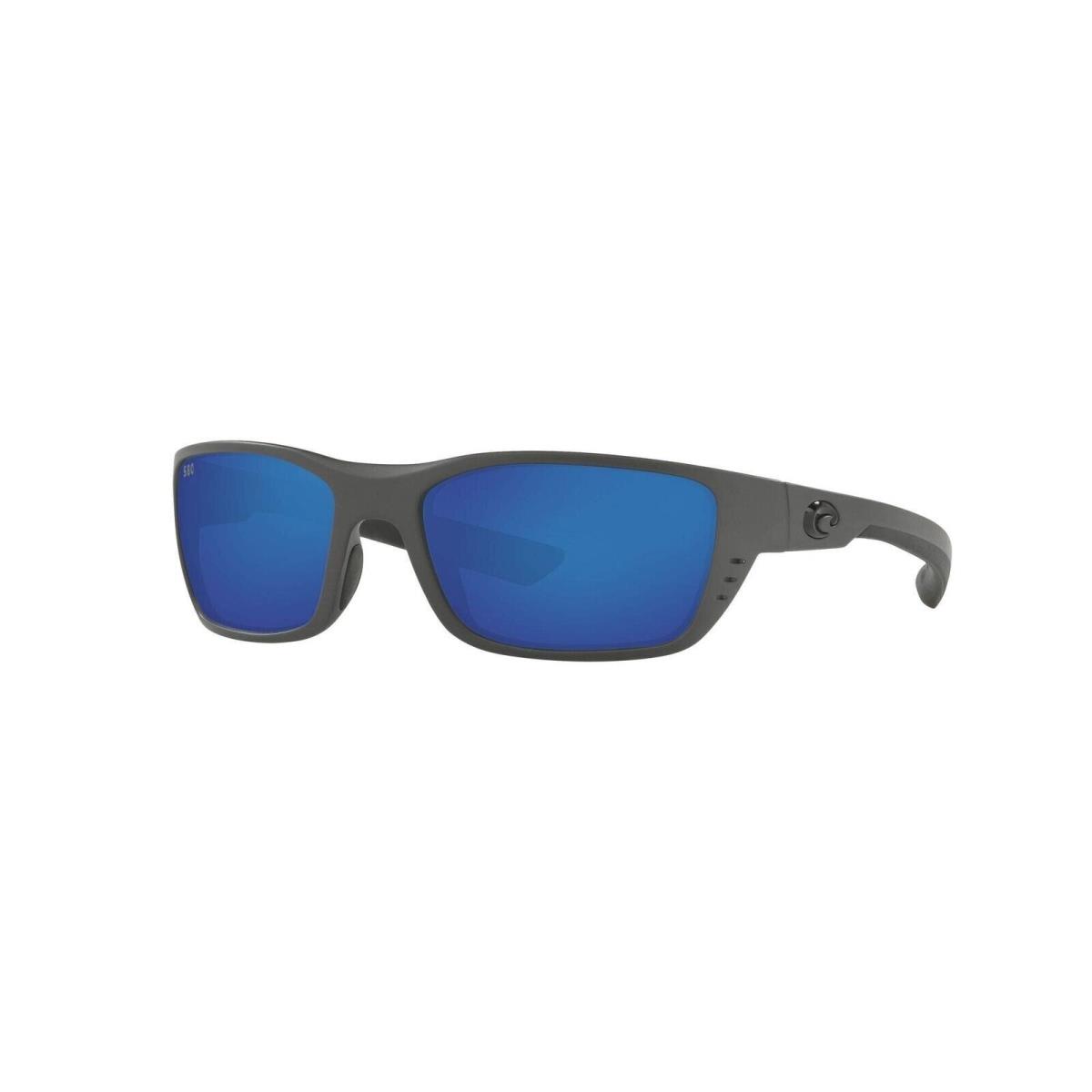 Costa Del Mar 06S905617 580G Men`s Whitetip Rectangular Sunglasses - Frame: Gray, Lens: Blue