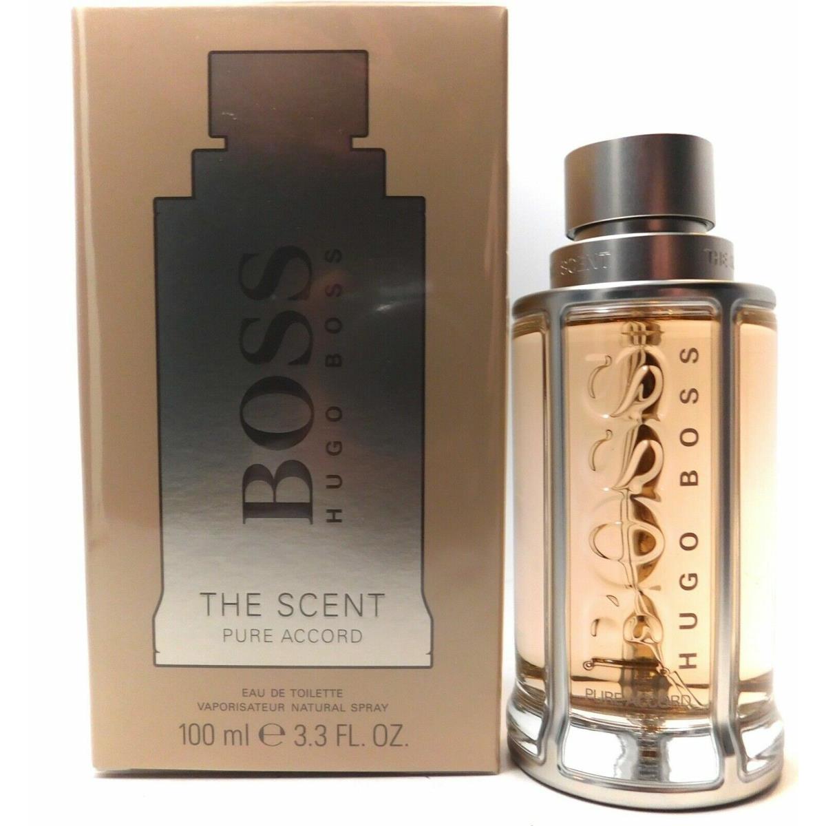 Hugo Boss The Scent Pure Accord 3.4 Eau De Toilette Spray For Men Cologne