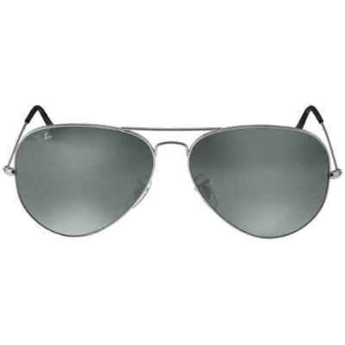 Ray Ban Aviator Mirror Silver Unisex Sunglasses RB3025 003/40 62 RB3025 003/40