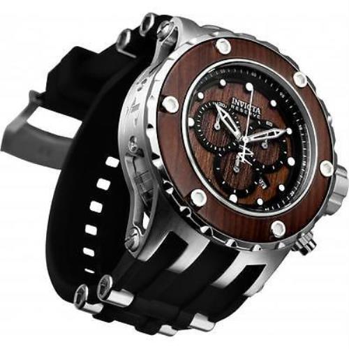 Invicta watch  - Dial: Brown, Band: Black, Manufacturer Band: Black