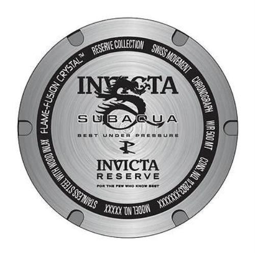 Invicta watch  - Dial: Brown, Band: Black, Manufacturer Band: Black
