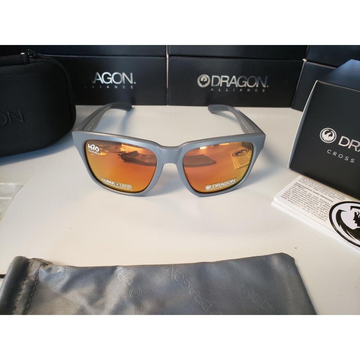 Dragon Mariner X LL Matte Grey/orange Ion Polarized Sunglasses 2020