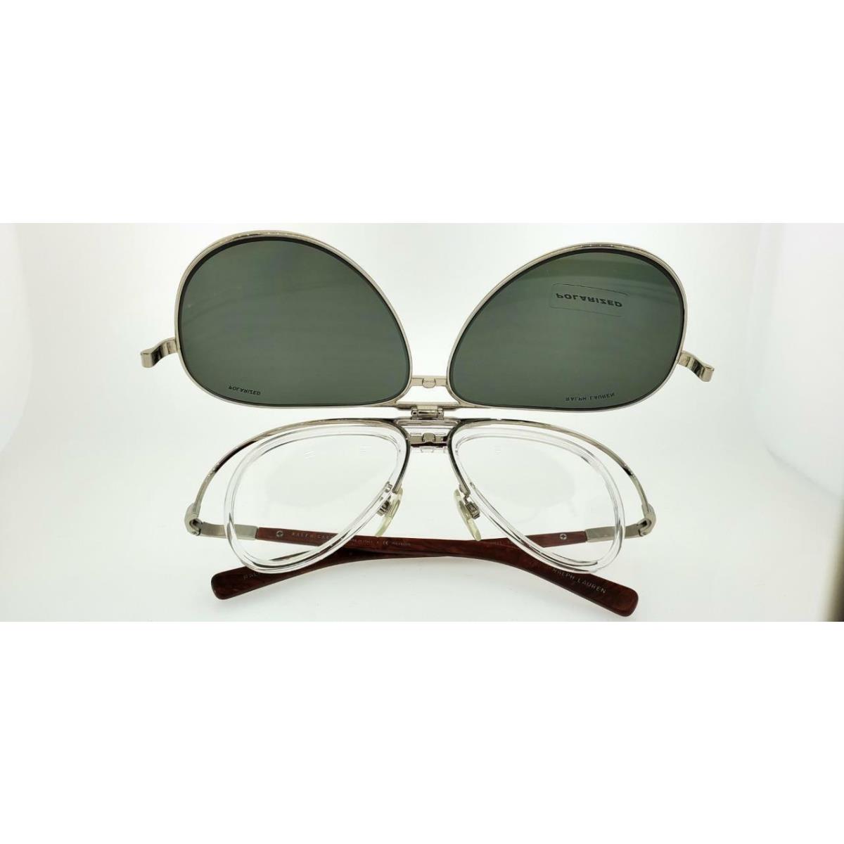 Polo Ralph Lauren Sunglasses 3075 92199A 62MM Gunmetal Silver Frm Green Polar LE