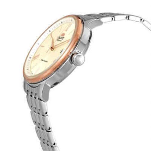 Orient watch Contemporary - Champagne Dial, Silver-tone Band