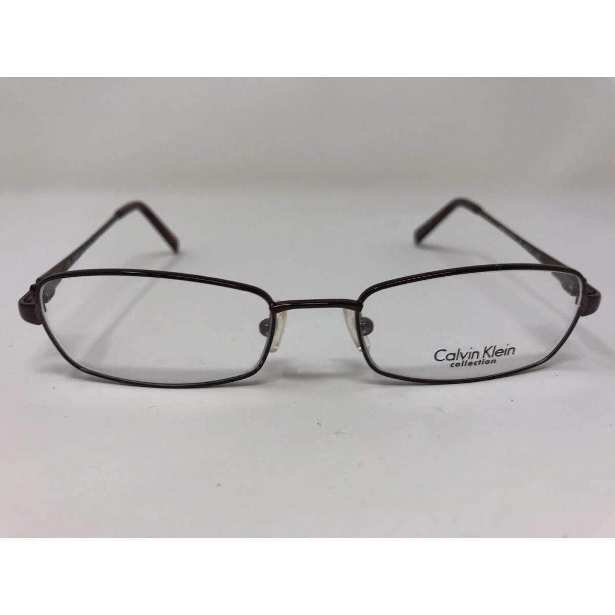 Calvin Klein Collection Eyeglasses Frame Italy 7423 207 49-17-130 Brown X121