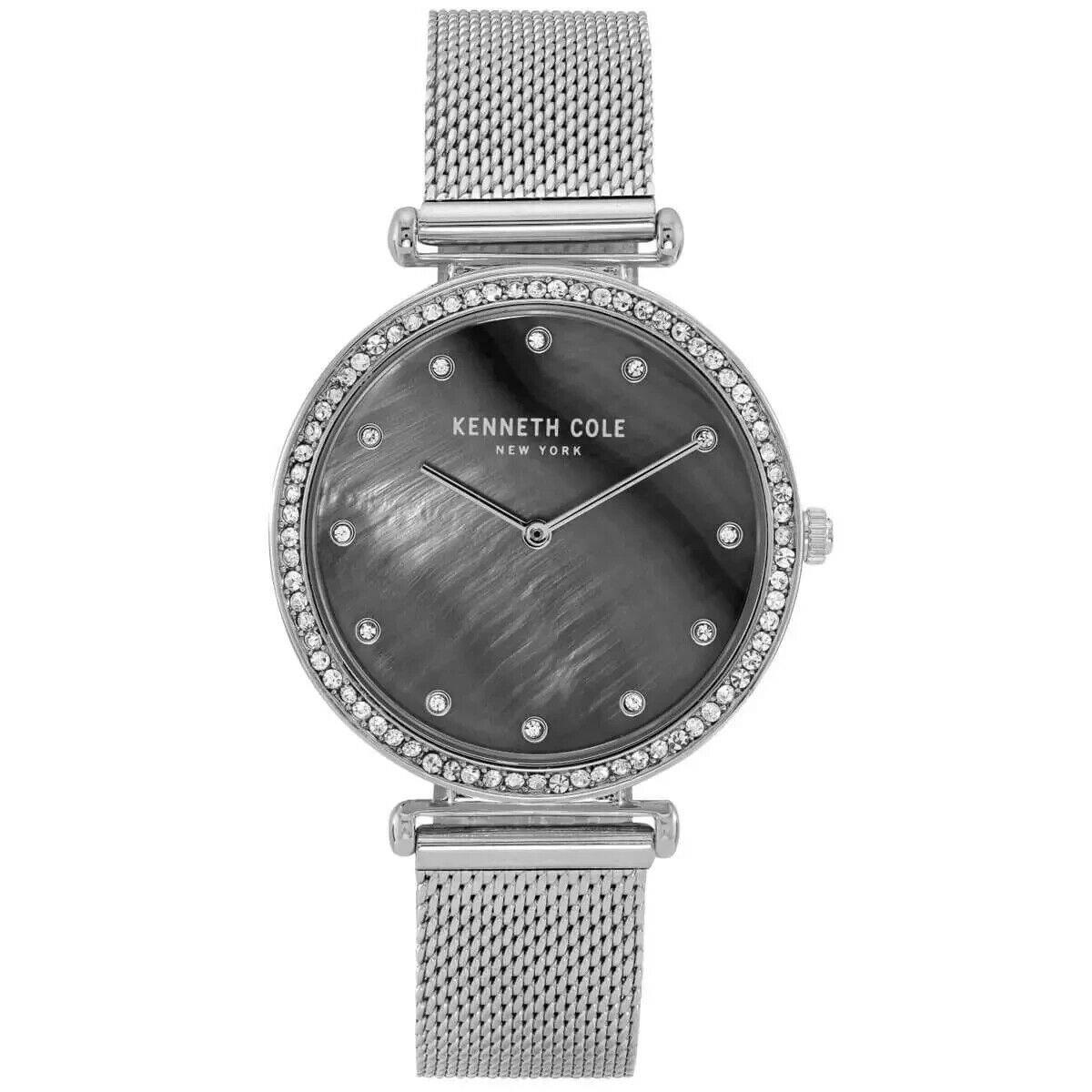 Kenneth Cole Ladies 36mm Grey Mother of Pearl Quartz Watch - KC50927001