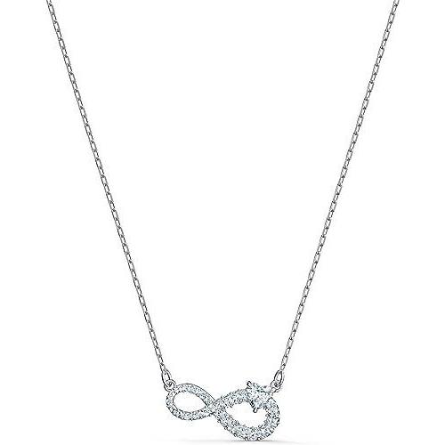 Swarovski Rhodium Infinity Heart Crystal Pendant Necklace 5520576