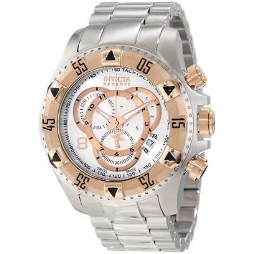 Invicta Men`s 1880 Excursion S1 Chronograph Silver Dial Stainless Steel Watch