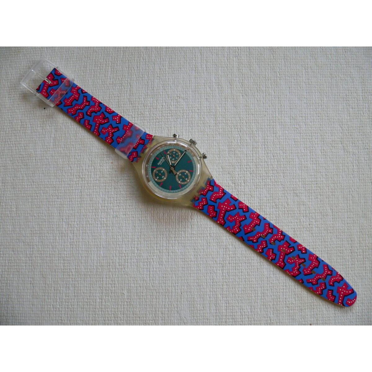 1993 Swatch Watch Chrono Wild Card SCK100