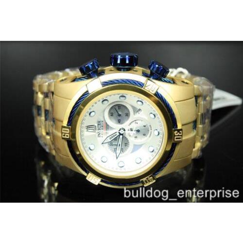 Invicta watch  - Dial: White, Band: Yellow Gold