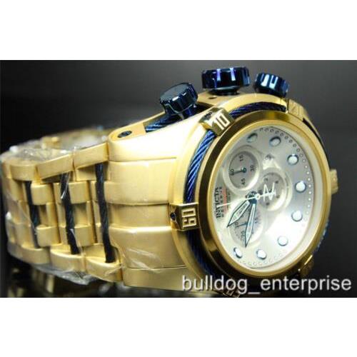 Invicta watch  - Dial: White, Band: Yellow Gold
