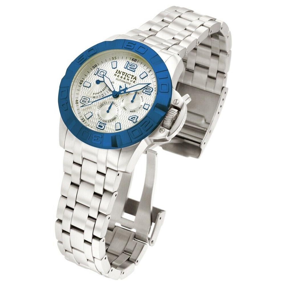 Invicta Reserve Mens Pro Diver 1765 Stainless Steel 45mm 995 - Blue Dial, Silver Band