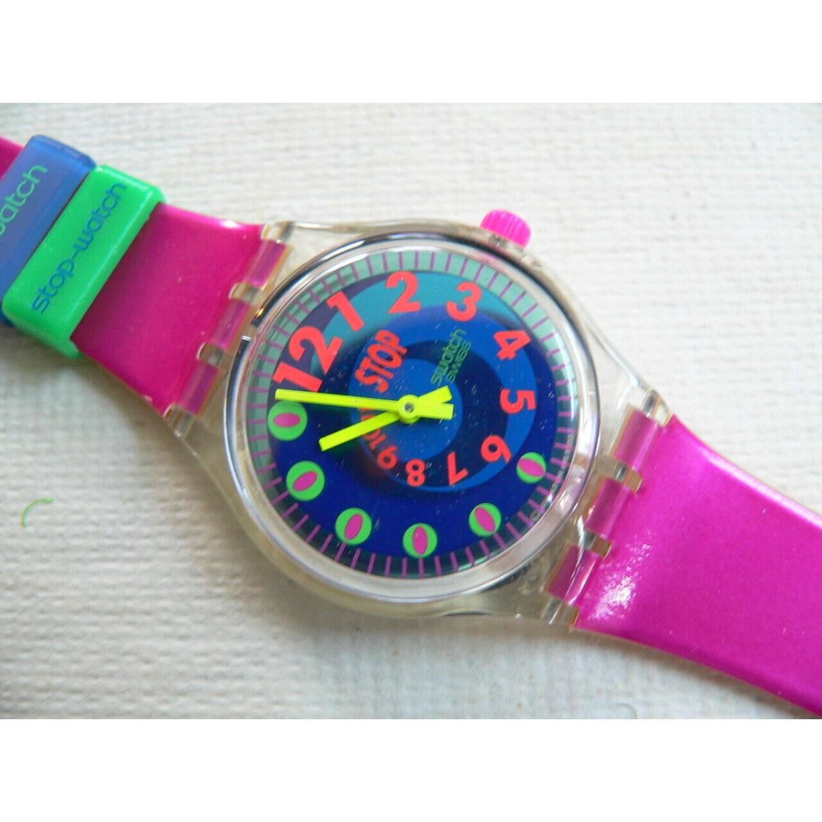 1993 Swiss Swatch Stop Watch Le Walk Le Swatch Le Game Nos Andale Please Read