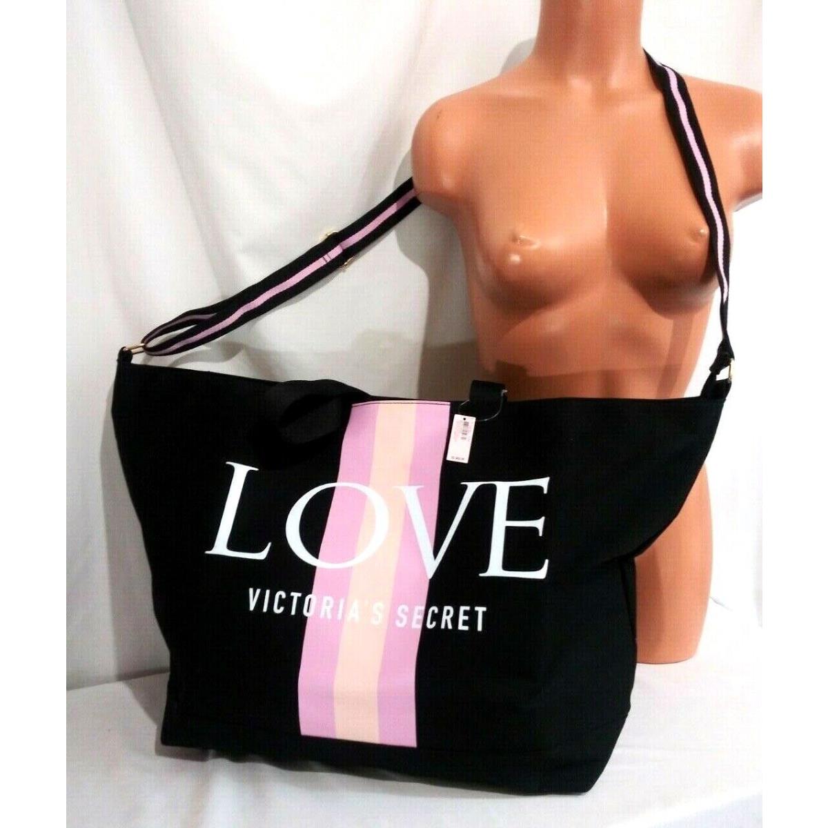 Victorias Secret Lg Love Getaway Tote Bag Weekender Duffel Limited