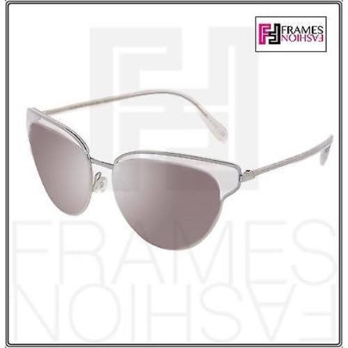 Oliver Peoples sunglasses  - Silver Clear Frame, Grey Pink Silver Lens 7