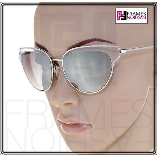 Oliver Peoples sunglasses  - Silver Clear Frame, Grey Pink Silver Lens 0