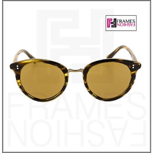 Oliver Peoples sunglasses  - 1003/53 , Brown Cocobolo Frame, Gold Lens 4
