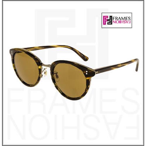 Oliver Peoples sunglasses  - 1003/53 , Brown Cocobolo Frame, Gold Lens 5