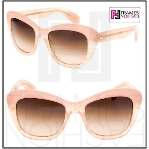 Oliver Peoples Emmy OV5272SU Pink Topaz Gradient Chunky Cat Eye Sunglasses 5272