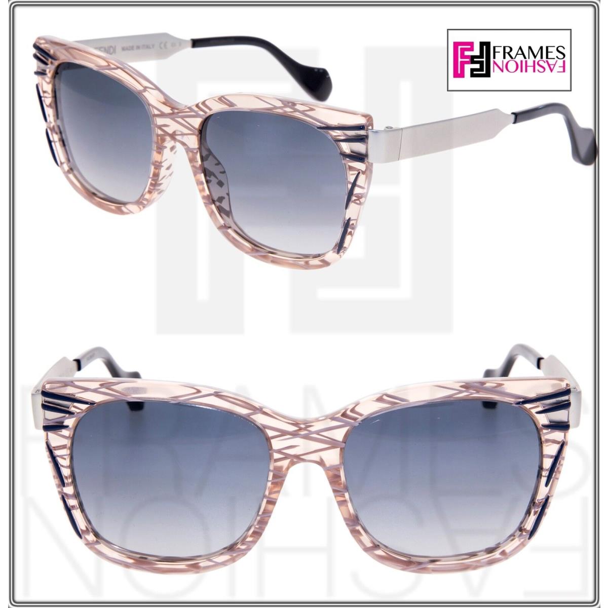 Fendi Thierry Lasry Kinky FF0180S Palladium Pink Square Metal Sunglasses 0180