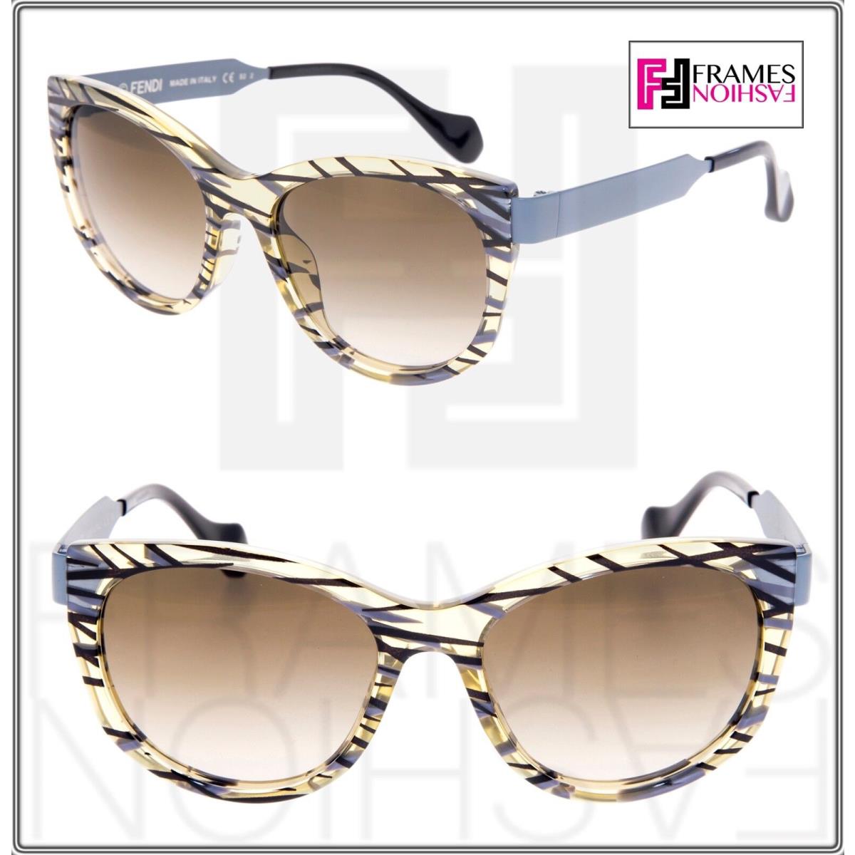 Fendi Thierry Lasry Sliky FF0181S Matte Grey Ochre Black Metal Sunglasses 0181