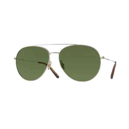 Oliver Peoples 0OV 1286S Airdale 50354E Soft Gold/green Sunglasses - Frame: Soft Gold, Lens: Green