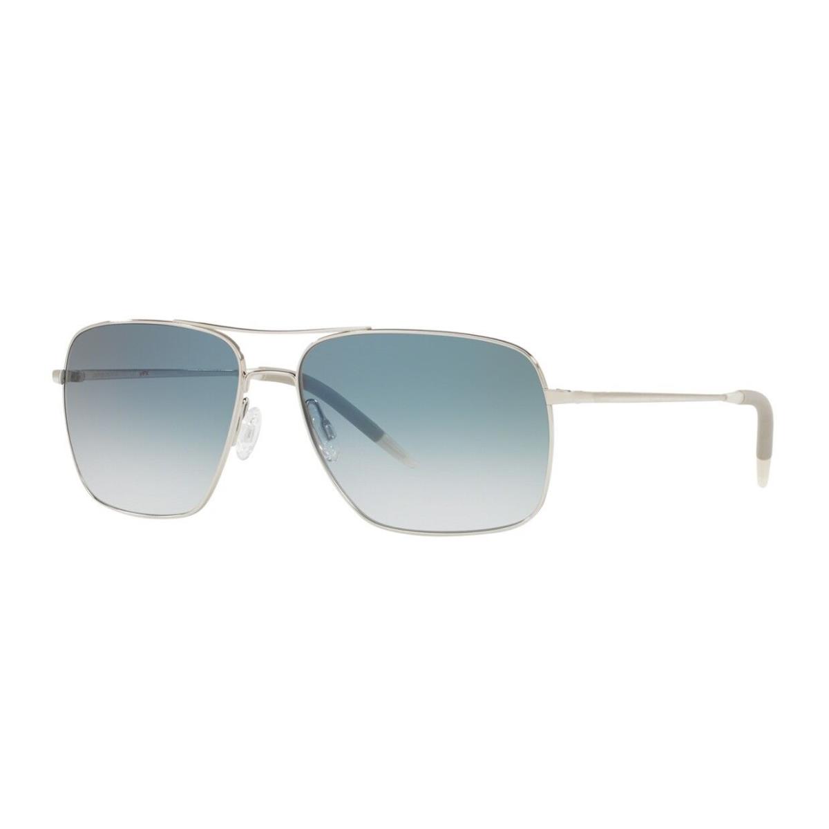Oliver Peoples Clifton OV 1150S Silver/chrome Sapphire Vfx 5036/3F Sunglasses - Frame: Silver, Lens: Chrome Sapphire VFX
