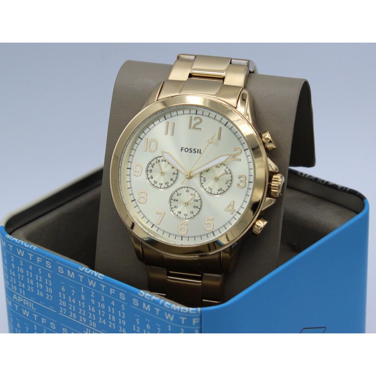 Fossil Yorke Gold Chronograph Men`s BQ2542 Watch