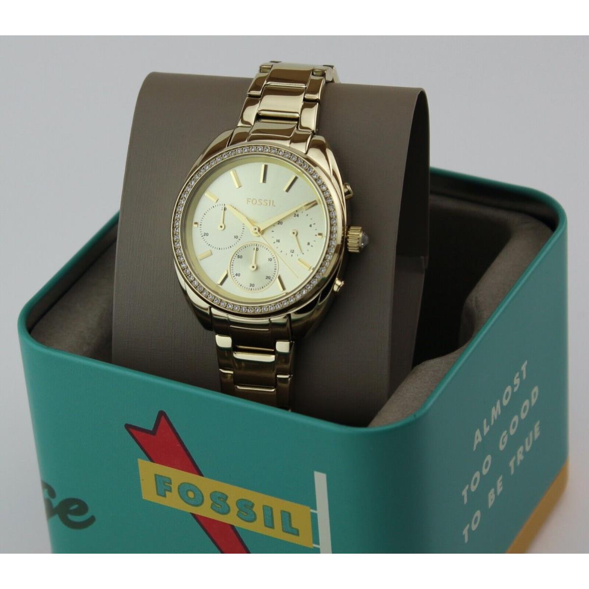 Fossil Vale Chronograph Gold Women`s BQ3658 Watch