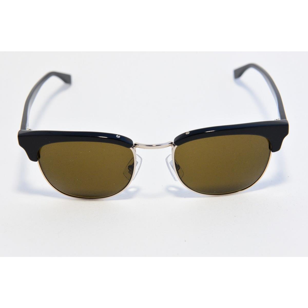 Hugo Boss 0667/S Browline Sunglasses 9W4EC Light Gold Black 52-20-145 ...