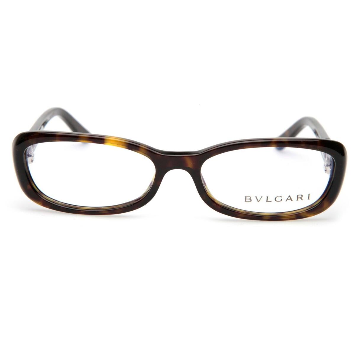 Bvlgari 4027 504 Havana Eyeglasses Glasses 53-16-135 B30mm Italy