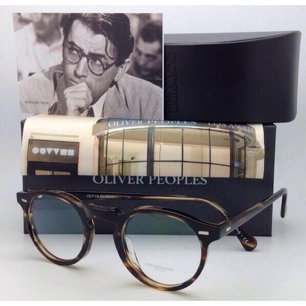 Oliver Peoples Eyeglasses Gregory Peck OV 5186 1003 45-23 Round Cocobolo Frames